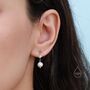 Sterling Silver Genuine Freshwater Pearl Drop Earrings, thumbnail 7 of 7