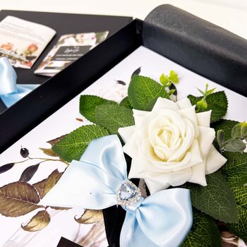 Heart Personalised Crystal Luxury Wedding Card, 6 of 9