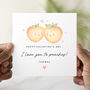 Personalised Peach Pun Valentine's Day Card, thumbnail 1 of 3