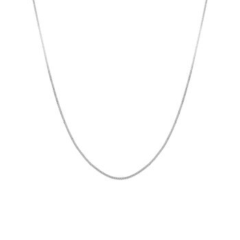Sterling Silver Light Curb Chain Necklace, 3 of 10