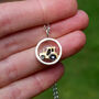 Gold And Silver Tractor Necklace, thumbnail 2 of 2