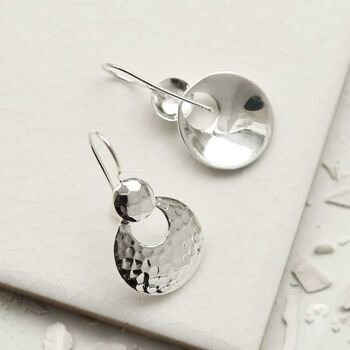 Sterling Silver Eclipse Earrings, 4 of 7