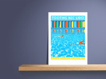 Tooting Bec Lido Screen Print, 2 of 3