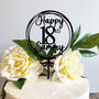 Personalised 18th Birthday Acrylic Cake Topper, thumbnail 1 of 5