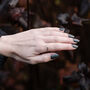Sterling Silver Hexagon Ring, thumbnail 3 of 5
