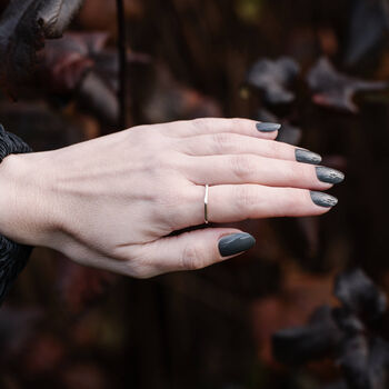 Sterling Silver Hexagon Ring, 3 of 5