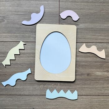 Wooden Easter Egg Puzzle Board, 5 of 5