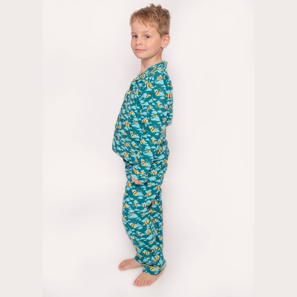 Button Up Pyjamas In Organic Cotton By Luca and Rosa ...