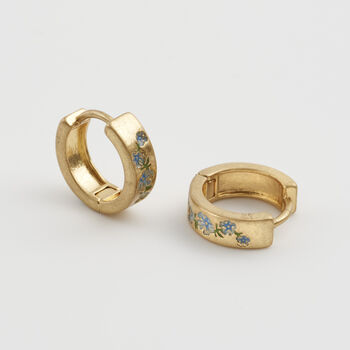 Forget Me Not Mini Hoop Earrings, 6 of 9