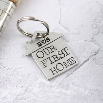 Personalised First Home Housewarming Gift Keyring, 2 of 11