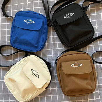 Adjustable Strap Unisex Canvas Crossbody Bags, 2 of 8