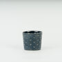 Handmade Navy Blue Ceramic Candle Lantern Tealight Holder, thumbnail 1 of 3