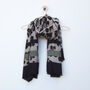Leopard Print Stripe Personalised Summer Scarf, thumbnail 4 of 12