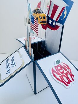 Personalisable New York Themed 3D Greeting/Gift Card, 9 of 12