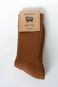 Merino Socks, 100% Merino Wool, Soft And Warm, 4 of 7