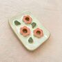 Ceramic Soap Dish With Pink Flowers, thumbnail 3 of 3