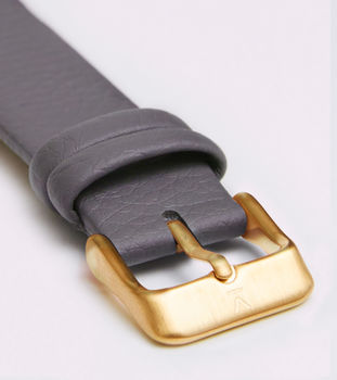 New Collection Gold Vegan Leather Watch, 3 of 12