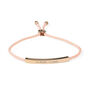 Personalised Rose Gold Plated Identity Rope Bracelet, thumbnail 5 of 5