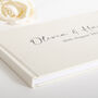 Personalised Linen Wedding Guest Book, thumbnail 8 of 9