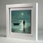 Nocturne's Reflection Framed Ceramic Art Tile, thumbnail 1 of 10