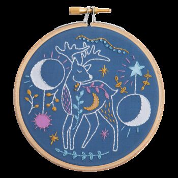 Celestial Deer Mini Embroidery Kit, 4 of 4