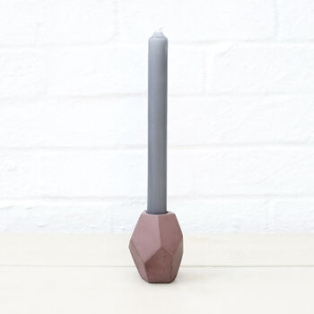 Sustainable Concrete Geometric Candle Stick Holder, 4 of 8