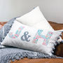 Personalised Valentines, Wedding Or Anniversary Cushion, thumbnail 3 of 7