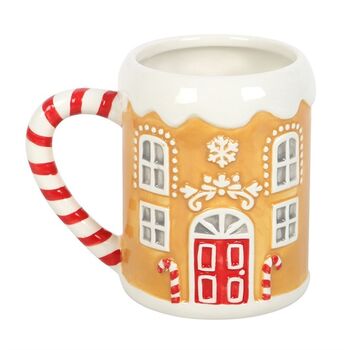 Candy Cane Gingerbread House Mug, 2 of 4