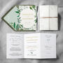 Greenery Eucalyptus Wedding Invitation, thumbnail 3 of 6