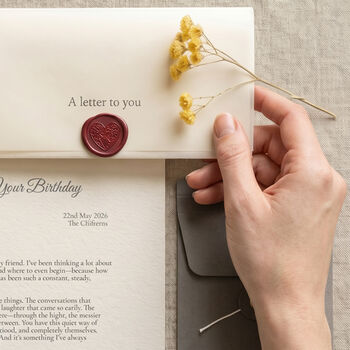 A Letter For Your 70th Birthday Personalised Keepsake Gift, 2 of 9