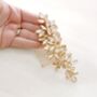 ‘Enya’ Champagne Gold Crystal Hair Comb, thumbnail 2 of 4