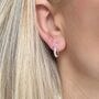 Twisted Mini Hoop Earrings, thumbnail 2 of 5