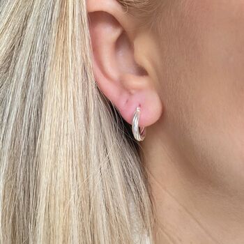 Twisted Mini Hoop Earrings, 2 of 5