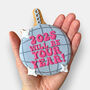 2025 New Year Disco Ball Letterbox Iced Cookies, thumbnail 2 of 4