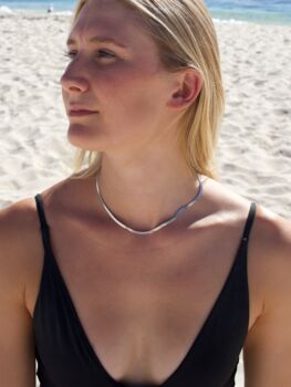 Freya Set Silver Plated Necklace + Bracelet/Anklet, 7 of 8
