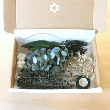 Indoor Wreath Making Preserved Foliage Kit, 3 of 6
