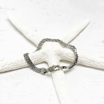 Understated Mesh Stainless Steel Bracelet Gift For Him, 2 of 3