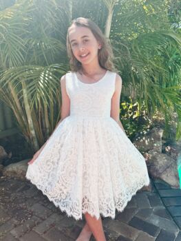 Ember In Ivory ~ Party Or Flower Girl Dress, 4 of 6