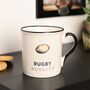 Rugby Gift Mug – “Rugby Royalty” Tea And Coffee Cup For Fans, thumbnail 1 of 4