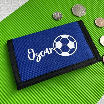 Personalised Stocking Filler Children's Football Wallet, 2 of 7