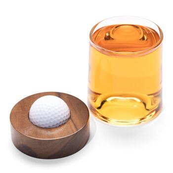 Personalised Golf Ball Coaster Glass, 4 of 10