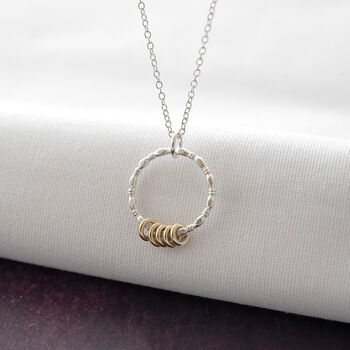 50th Gold And Silver Birthday Necklace, 6 of 12