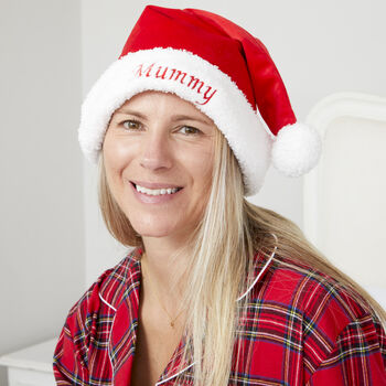 Personalised Mum And Child Matching Tartan Luxury Christmas Pyjamas, 5 of 12