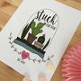 'Stuck On You' Personalised Cactus Illustration Print, thumbnail 2 of 2