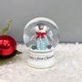 Baby's First Christmas Snow Globe, thumbnail 1 of 2
