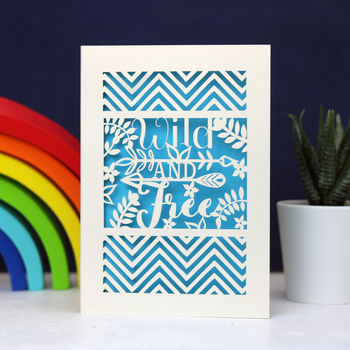 Wild And Free Papercut Card, 2 of 6