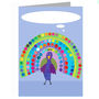 Personalised Bubble Peacock Card, thumbnail 3 of 3
