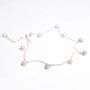 Sterling Silver String Of Pearls Anklet, thumbnail 6 of 7