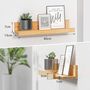Pack Of Two Decorative Bamboo Display Shelves, thumbnail 2 of 4