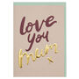 'Love You Mum' Typographic Card, thumbnail 1 of 2